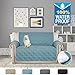 H.VERSAILTEX 100% Waterproof Sofa Slipcover Washable Loveseat Cover for 2 Cushion Cover Non-Slip Furniture Protector with Puppy Paw Silicone Backing Couch Cover for Pets Dogs (Loveseat, Stone Blue)