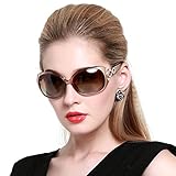 DUCO Shades Classic Oversized Polarized Sunglasses for Women 100% UV Protection 1220
