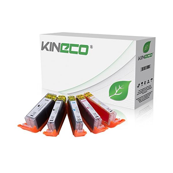 Kineco kompatibel mit Canon PGI-570 XL CLI 571 XL Druckerpatronen [5] für Canon Pixma MG5750 MG5751 MG5752 MG5753 MG6850 MG6851 MG6852 MG6853 TS5050 TS5051 TS5053 TS5055