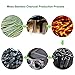 Huanlemai 4-Pack x 250g Natural Activated Moso-Bamboo Charcoal Air Purifying Bags, Fragrance Free, Odor Eliminator, Moisture Absorber Air Freshener Bag for Home, Kitchen, Closet, Car