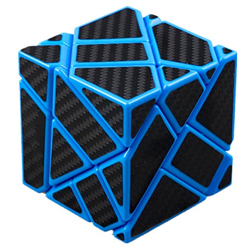 Cuberspeed Fangcun Ghost 3x3 Blue Magic cube 3x3 Ghost 3x3x3 speed cube with Black Carbon Fiber stickers