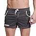 SILKWORLD Men's Mesh Pocket Short Gray US Small Asia L Waist:30