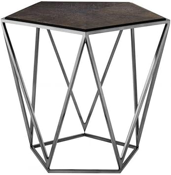 Amazon Com Pentagonal Side Table Eichholtz Pentagon Modern Contemporary Oak Top Center Table Modern Luxury Furniture Kitchen Dining