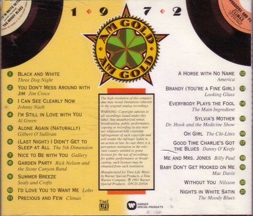 AM Gold: 1972 Audio Three Dog Night; Jim Croce; Johnny Nash; Al Green; G...