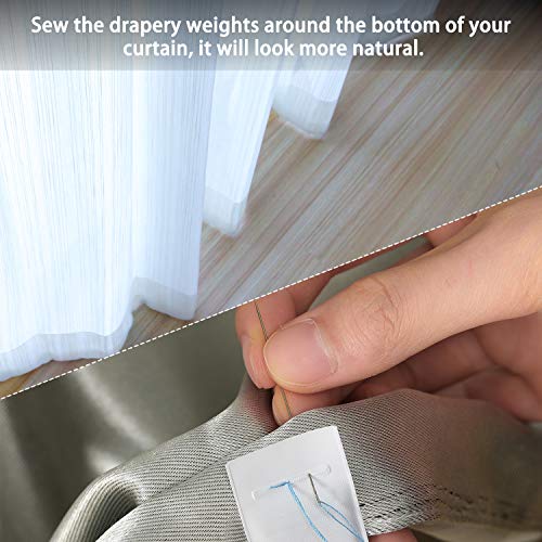 28 Pieces Drapery Weights Vinyl Covered Drapery Iron Weights Window