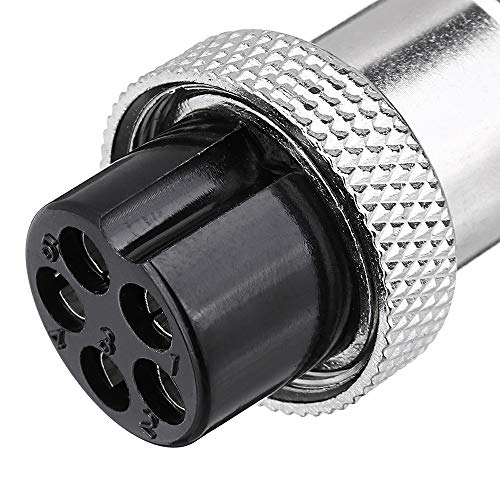 ILS - 3 Pieces GX20 5 Pin 20mm Male & Female Wire Panel Circular Connector Aviation Socket Plug - Thumbnail 5