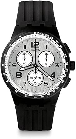 Swatch Reloj Digital para Hombre de Cuarzo con Correa en Silicona SUSB103