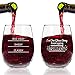 Funny Stemless Wine Glasses Set of 4 (15 oz)- Funny Novelty Wine Glassware Gift for Women- Party, Event, Hosting Fun- Wine Lover Wine Glass with Funny Sayings