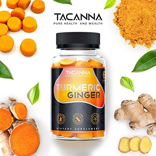 Tacanna Turmeric Ginger Gummies [2 Pack] Total 120 Count Curcumin