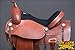 HILASON TREELESS WESTERN LEATHER TRAIL BARREL RACING HORSE RIDING SADDLE