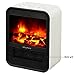 PuraFlame 1250W Clara White 9-Inch Mini Portable Electric Heater, White