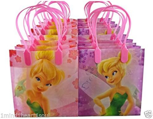 Birthday Party Favor Gift Bags DISNEY TINKERBELL Goody Candy Treat Loot Bags x24 Bags