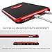 iPhone 6S Case,iPhone 6 Case,Zoudashuai Rugged Hybrid Flexible Slim Thin Durable Shock-Absorbing Case Ultra Protective Anti-Scratch Shockproof Bumper Soft TPU for iPhone 6/6S (4.7inch)-Black&Red