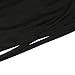 ASMAX HaoDuoYi Womens Jersey Training Sports Crop Top Backless Tank T Shirt (S, Black)