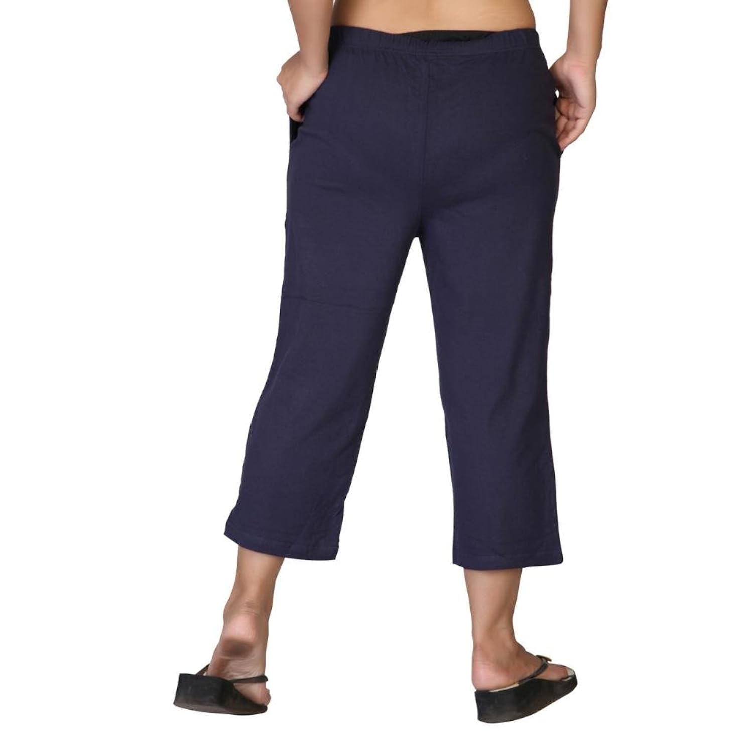 clifton women's solid capri - navy