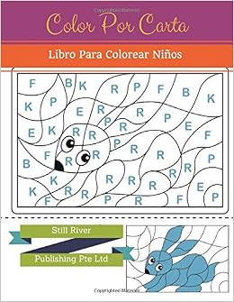 Amazoncom Color Por Carta Libro Para Colorear Niños
