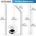 Set of 8 Stainless Steel Drinking Metal Straws 8.5