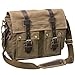 peacechaos Men's Canvas Leather DSLR SLR Vintage Camera Messenger Bag (Light Coffee)