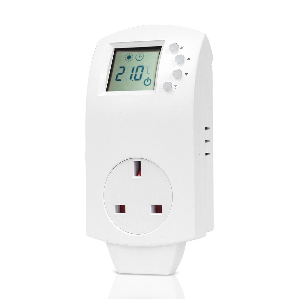 Senweit Electronic Plug in Thermostat Portable LCD Digital Heating