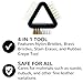FootFitter Horsehair Shoe Shine Brush and Suede Cleaning Set, Complete Brush Kit for Restoring & Polishing Footwear