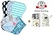 Baby Burp Cloths Girls Boys Waterproof Organic Bibs Rags 5 pretty pads