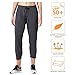 Naviskin Women's UPF 50+ Sun Protection Outdoor Capri Pants Lightweight Workout Running Jogger Yoga Capri Pants Grey Size S