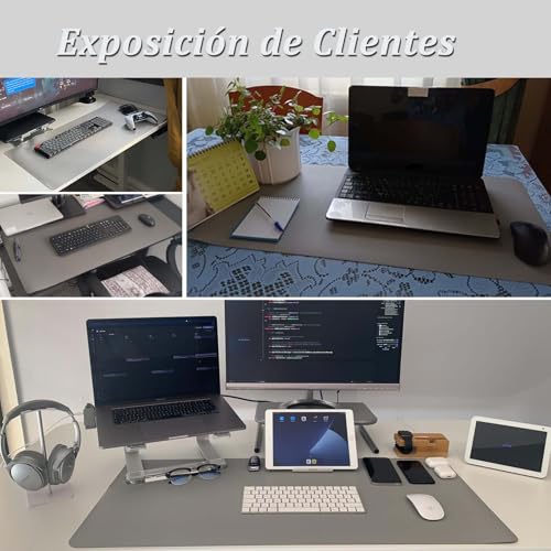 Sevenpers Desk Mat Desk Protector Large 80 x 40 cm, Waterproof Non-Slip Durable PU Leather, Mouse Pad for Keyboard and Computer, for Office and Home Mat