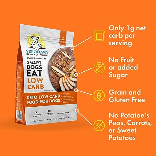 Visionary Pet Foods Premium Quality Dry Dog Food, Low Carb and Grain