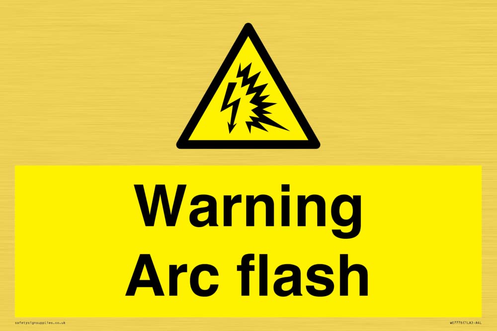 Warning Arc flash Sign - 300x200mm - A4L