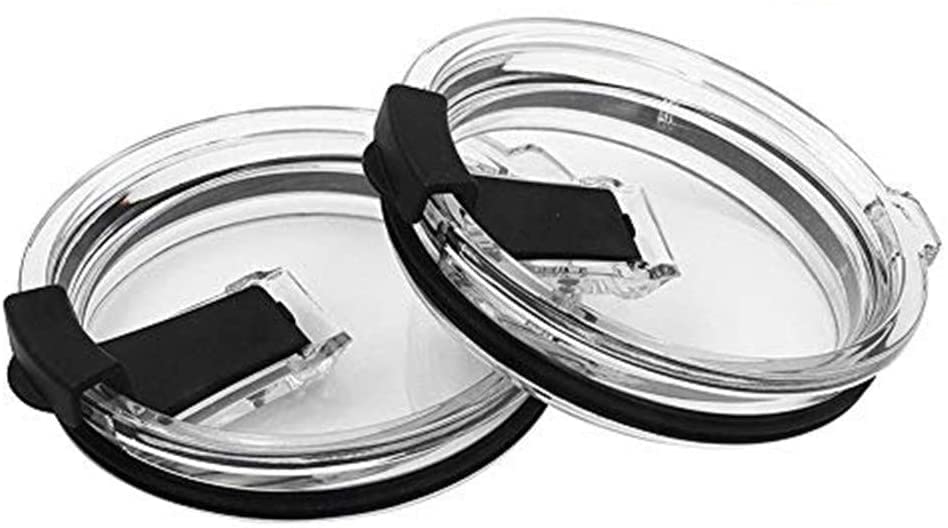 Photo 1 of Gteller Tumbler Replacement Lid for 20 oz, 30 oz Tumbler - Splash Resistant, Leak Spill Proof and Straw Friendly (30 oz Black)