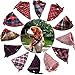 TAOBABY Boys/Girls 8PCS/Pack Pet Puppy Dog Cat Bandanas Dog Classic Plaid Patterns Scarf for Small,Medium Size Dog,Large Cats (Girls Colors)