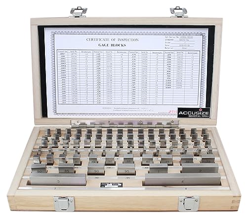 Accusize Industrial Tools 81 Pc Gage Block Set
