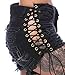 Pxmoda Women High Waist Lace Up Ripped Hot Shorts Tassel Distressed Hot Pants