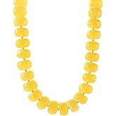 PanLuca Miniature Semi-Precious Stone & Oversized Multi-Color Resin Bead Statement Necklace - 17"+3" Extender Chain Chunky Eye-Catching Beads | Bold Fashion Jewelry Gift for Women