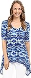 Karen Kane Women's Pencil Sleeve Handkerchief Top