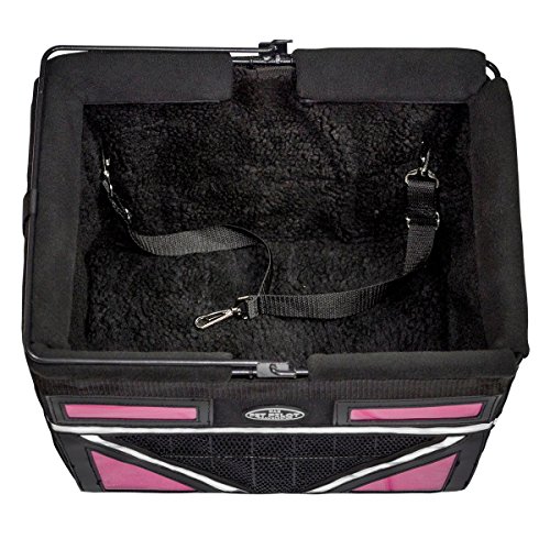 Travelin K9 Pet-Pilot MAX Dog Bicycle Basket Carrier | 2019 Model with 9 Color Options for Your Bike (NEON Pink)