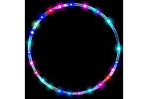 LED Hoop Dance Exercise Light Up Hoop for Kids Adults Children, Fitness Equipment Weight Loss Color Changing Strobing Glow Li