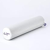 C CUSHION LAB Roll Pillow for Neck Relief - Extra Dense Memory Foam Round Cylinder Bolster for Cervical Support, Spondylosis, Neck Pain Relief, & Spine Lumbar Traction - Washable Cover & Travel Bag