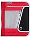 Mead PRO Platinum Zipper Binder with Interior Expanding File, 1-1/2 Inch 3 Ring Binder, Heavy Duty, Red (88006)