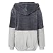 Bibowa Women's Double Fuzzy Casual Soft Skin-Friendly Loose Sweatshirt Hoodie Pullover Coat