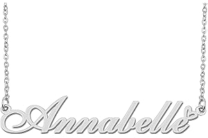 Aoloshow Personalized Heart Name Necklace Gold Custom Any Names Stainless Steel Jewelry for Womens Graduation