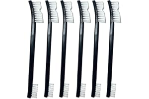PAOTEEM 6-Pack Small Wire Brush Pro Kit: Nylon Bristles for Engines, Jewelry & Household Scrubbing – Chemical-Resistant & Heat-Resistant - Tackle Motorcycle Chains, Sinks & Sneakers, Gun Cleaning Brushes