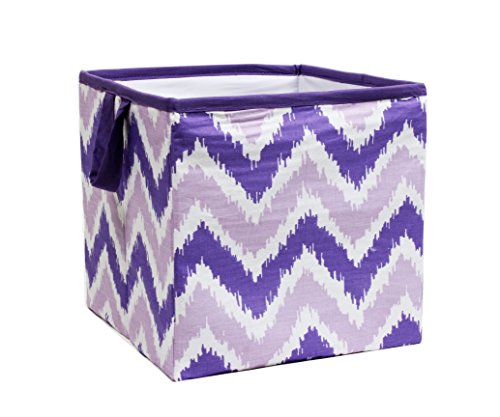 Bacati MixNMatch Storage Box, Purple, Small