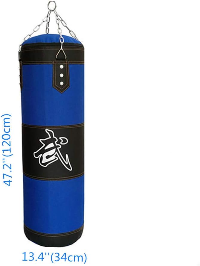 KKLU Heavy Boxing Empty Sandbag Hanging Punching Bag, Punching Bag with Gloves Special Chains and Hooks, for Man Women Kids, Indoor Or Garden : Sports & Outdoors