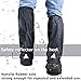 Frelaxy Waterproof Rain Boot Shoe Cover Reflector, Reusable & Foldable Rain Boots, Durable & Rainproof & Anti-Slip Rain Snow Gear Cycling Motorcycle Fishing Men Women Kids (Black, M)