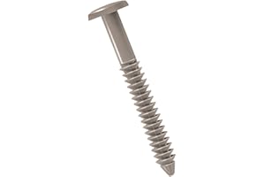 Ekena Millwork LVSL0012CL 3" Lifetime Vinyl Shutter-Lok's, Clay (12/Bag), Count