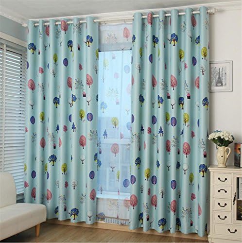 GYMNLJY Curtains High precision Printing Full shade Children's room Insulated Warm Protecting drape Thick Window Drapes Panel Curtain 1.5 2.7m (1 panels) , 2