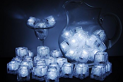 Set of 48 Litecubes Brand 3 Mode White Light up LED Ice Cubes