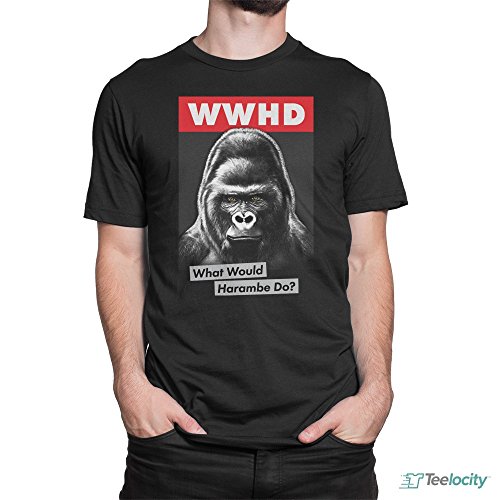 TeelocityWhat Would Harambe Do? Unisex Gorilla T-Shirt