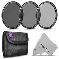 77MM Altura Photo Neutral Density Professional Photography Filter Set (ND2 ND4 ND8) + Premium MagicFiber Microfiber Cleaning Cloth